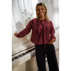 Burgundy Pavel Blouse