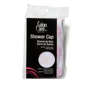 Salon Care Polka Dot Pink Shower Cap Salon Care Polka Dot Pink Shower Cap