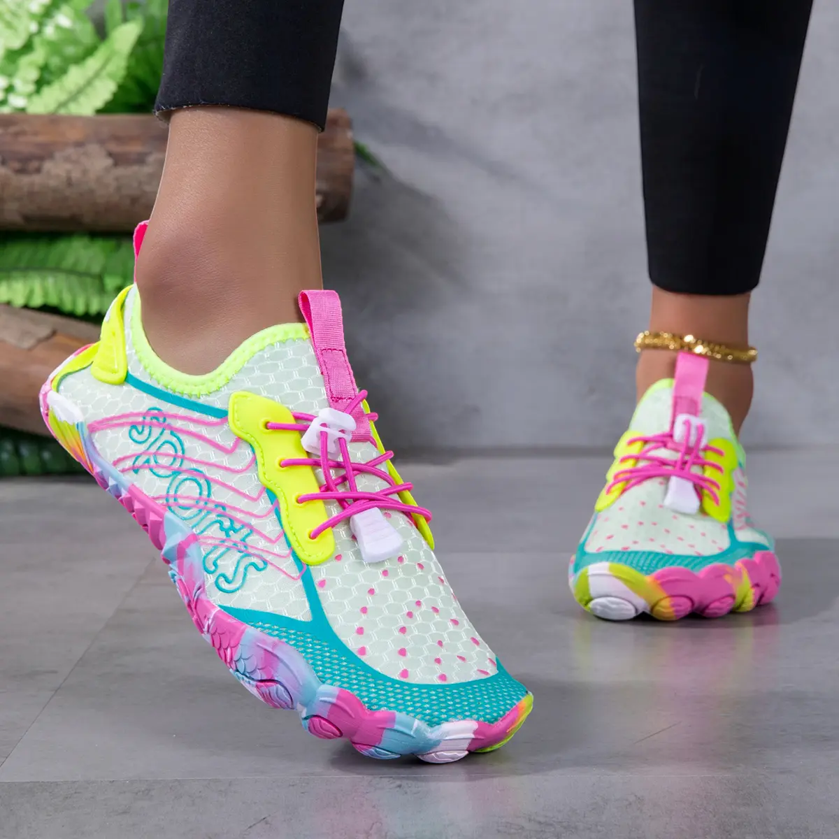 Women's Wide Toe Water Shoes Quick-drying, Non-slip Wide Toe Shoes Lightweight And Breathable Barefoot Shoes, Fitness Yoga Shoes, Multi-functional Training Shoes And Stream-walking Shoes For Swimming, Surfing, Beach Camping And Outdoor Activities.