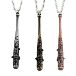 The Walking Dead Stick Keychain Negan's Bat LUCILLE Baseball Bat shape Key Chain For Men Car Keyring Jewelry