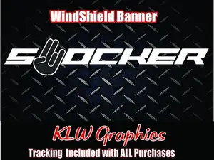 Shocker Windshield Banner Vinyl Decal Sticker Car Truck Diesel Funny