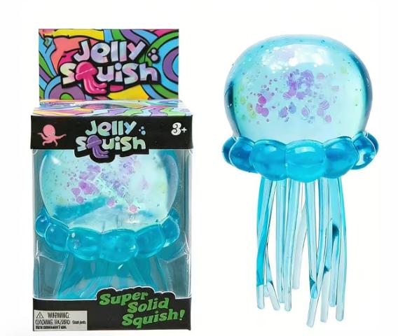 Jellyfish Design Squeeze Stress Ball, Fidget StressBall, Ice Squeeze Cube-Drop Malt Sugar Balls