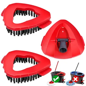 O-Cedar EasyWring Spin Mop Head Refills High-Quality Nylon Bristles for Shower Bathroom Kitchen Multifunctional Triangle Scrub Brush Replacement