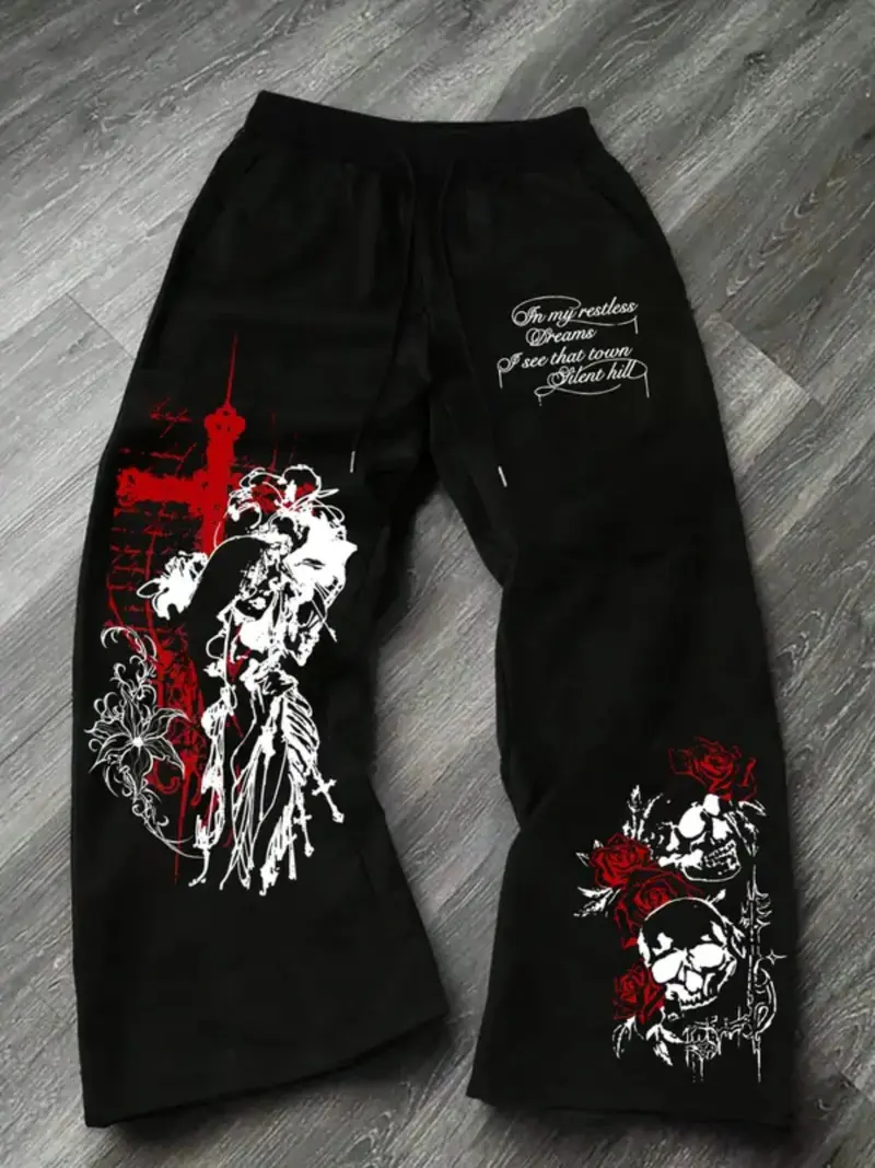 baggy opium y2k レッド サッカー風ハーフパンツ opium pants - TikTok Shop