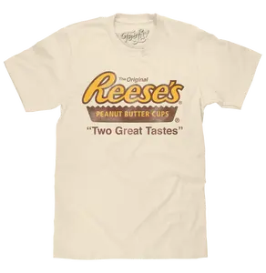 Reese's Peanut Butter Cup Two Great Tastes T-Shirt - Cream