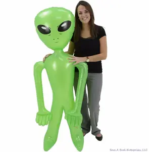 Huge 72" inch Green Alien Inflatable - 6 Foot Blow Up Prop Birthday Inflate Balloon Party Gift