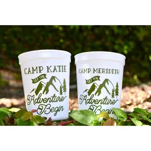 Custom Camping Bachelorette Cups