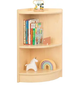 Corner Cabinet, 2-Tier Toy Organizers and Storage, Montessori Shelf for Kids Room, Playroom, Nursery, Classroom, Kindergarten