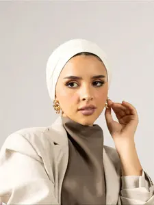 Women's Fashion Plain Straight Cap, Comfortable Versatile Base Hat, Modal Breathable Muslim Hijab Turban, Soft Smooth All-Season Headscarf Cover