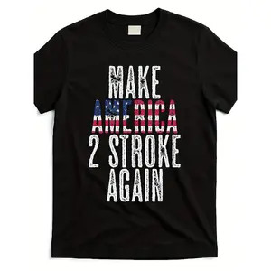 Men's & Women's Retro Motorcycle T-Shirt - Pure Cotton 220GSM Apparel with Two-Stroke Engine Graphic, Casual Riding Tee for Motorcycle Enthusiasts, Machine Washable Round Neck Shirt