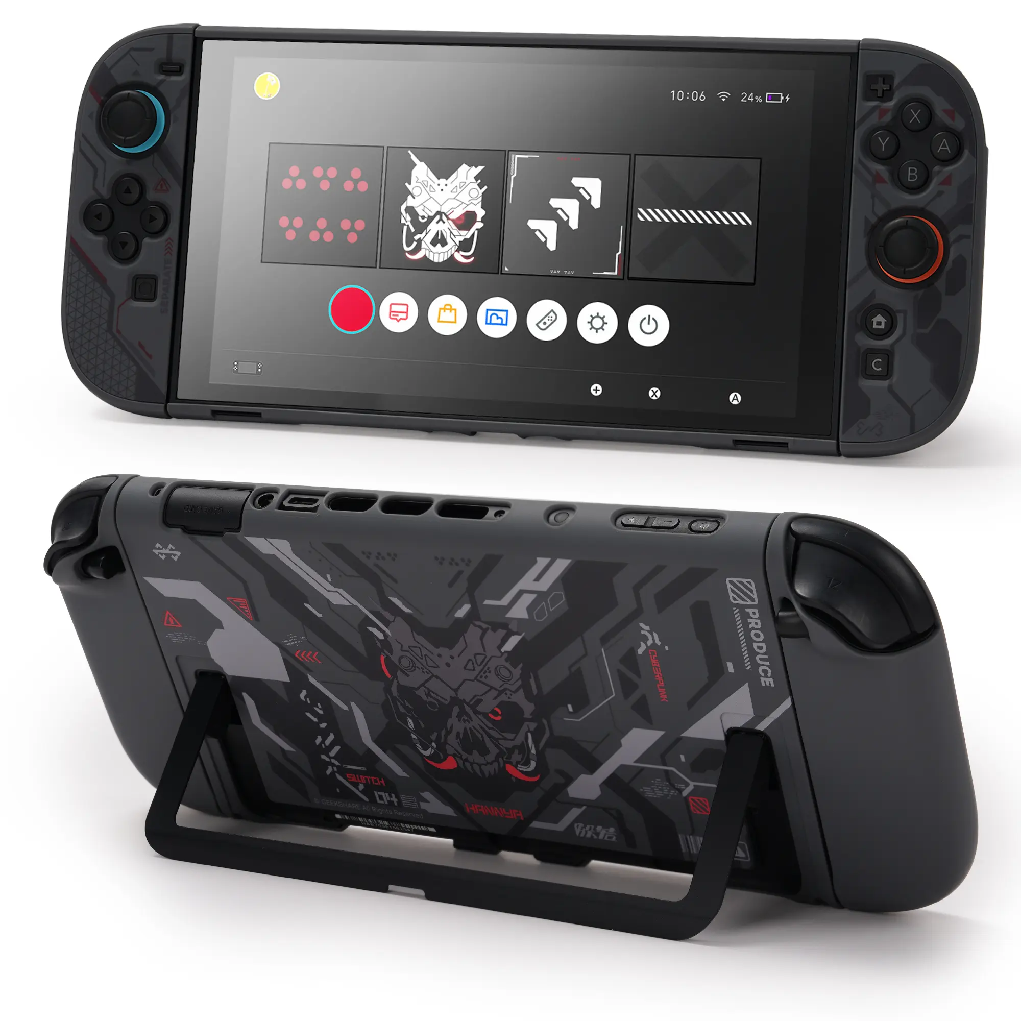 Geekshare Protective Case for Switch 2, Skin Protective Cover