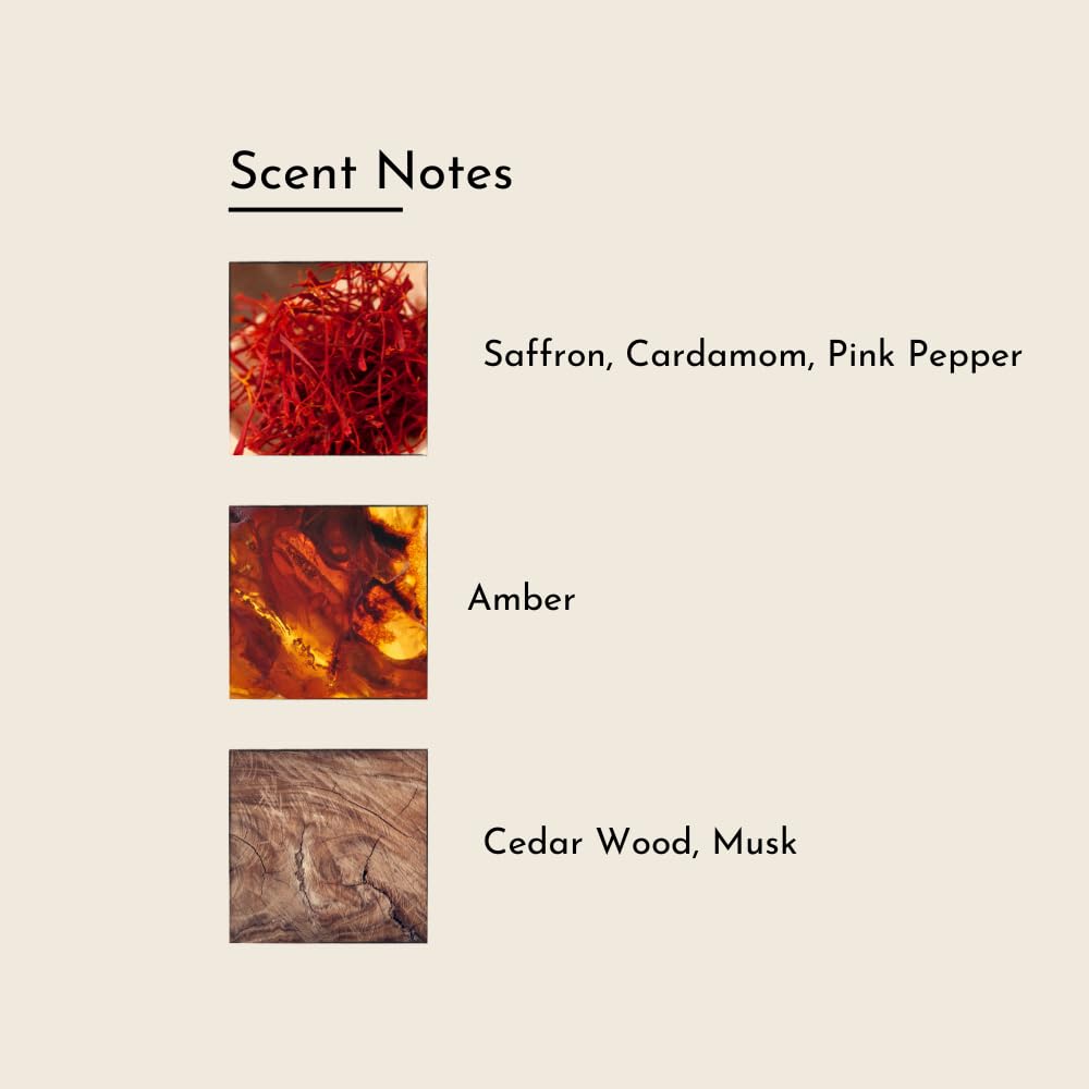 Herb & Root Amber Wood Spice Perfume Blend, Saffron, Cardamom, Sandalwood, Frankincense, Eau de Parfum nlog  perfume