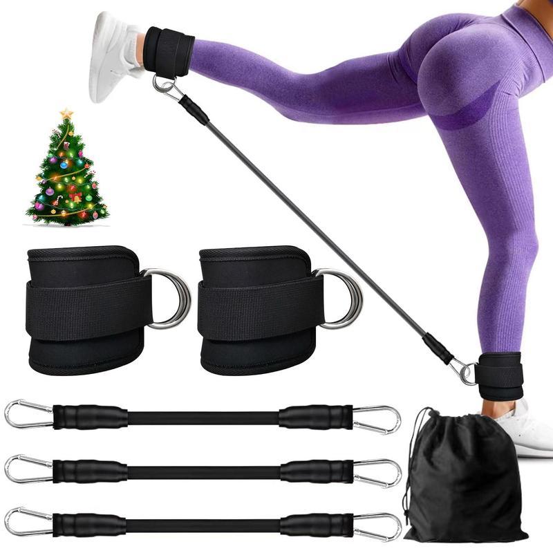 CozyYard Ankle Resistance Bands, Ankle Bands for Working Out with Cuffs, Resistance Bands for Leg Butt Training Workout Equipment for Kickbacks Hip Gluteus Training Exercises, Ankle Strap with Exercise Bands Outdoorfun Fitness