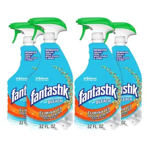 Fantastik 32 fl oz All-Purpose Cleaner with Bleach 4-Pack Stain Treater Spray Mold Stain Remover Household Degreaser Foaming