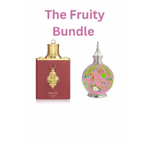 The Fruits Bundle I Fanoos Siraj By AMARAN Eau De Parfum 3.4 FL OZ I Naseem Al Layl By Zakat Pure Concentrated Oil 20ML For Women