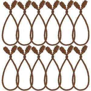 12 Pieces Christmas Garland Banister Ties Christmas Decorative Reusable and Flexible Twist Ties for Garland, Banister Home Decoration (Brown)
