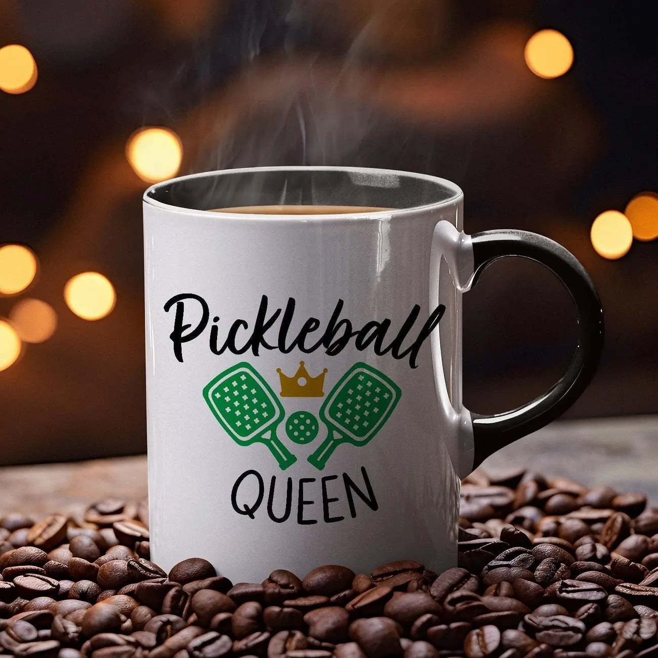 Pickleball Queen Coffee Mug, Pickle Ball Players Gift, Pickleball Coffee Cup, Xmas Gift,Coffee Mug for Pickleball Players,Queen's Mug