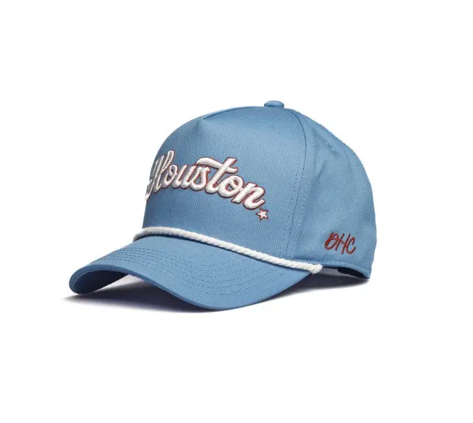 Oiler | Sky Blue with White Rope Premium Pre-curved Snapback