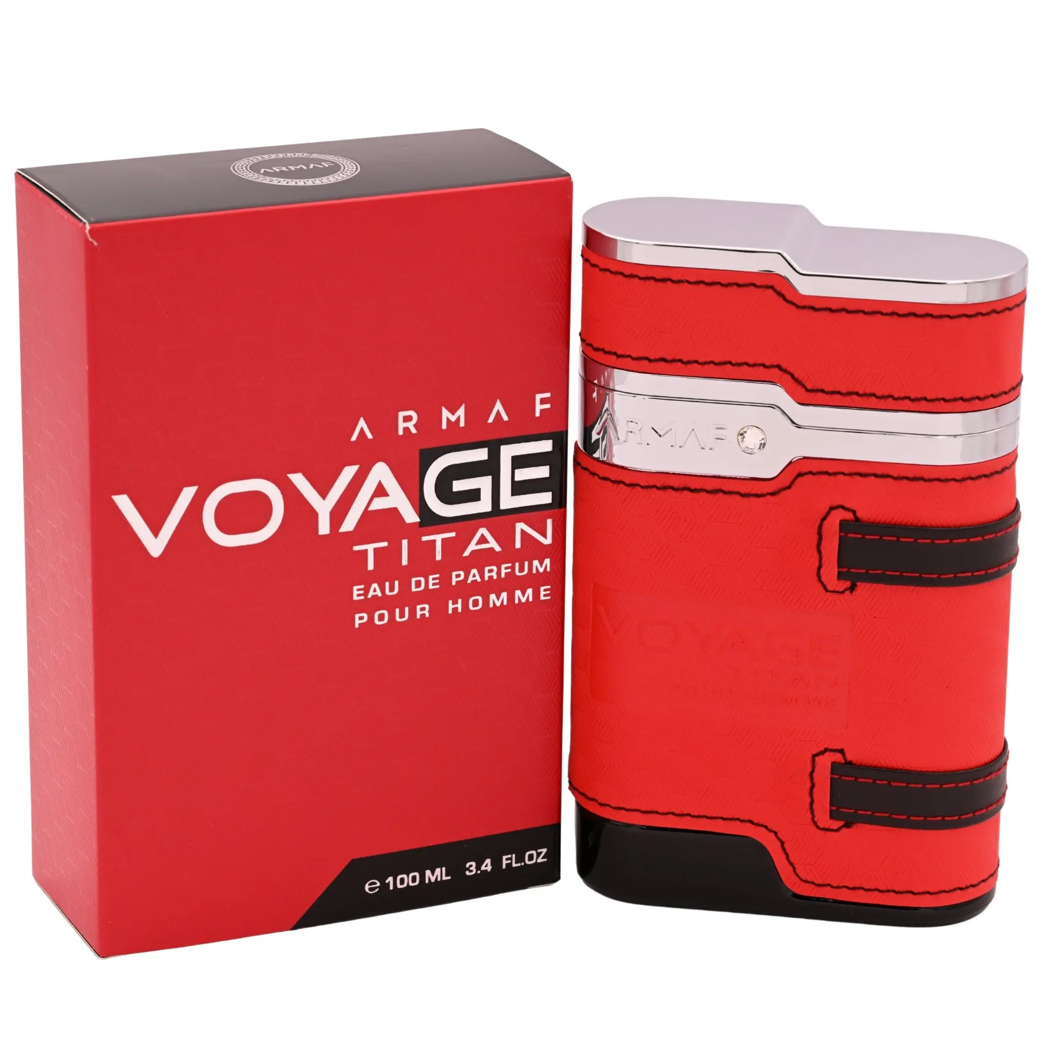 Armaf Voyage Titan EDP Fragrant Masculine Packaged Men's Perfume, 3.4 fl oz, New in Box - Bergamot Top Note, Jasmine Blend, Spicy Floral Accents, Fragrant Men's Fragrance, Masculine Men's Fragrance