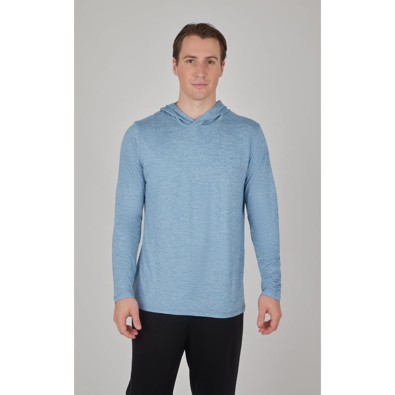 Men's Cationic Long Sleeve Hooded Shirt