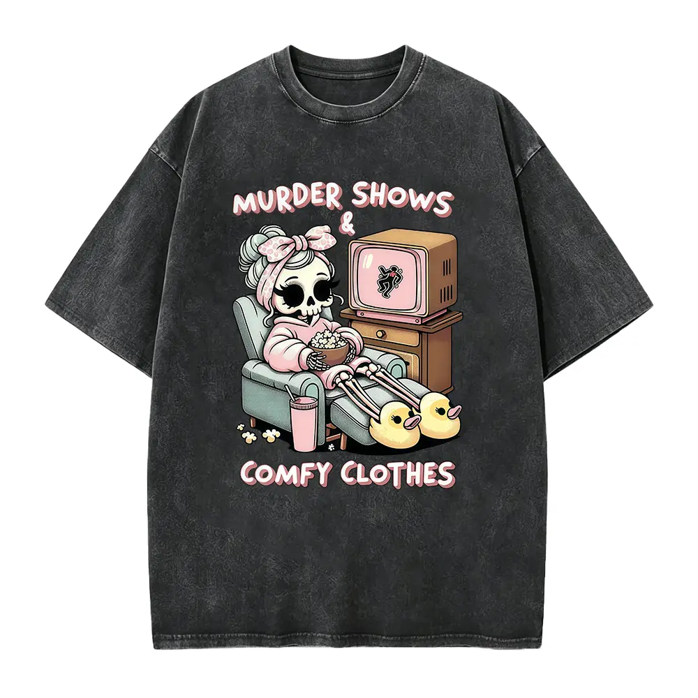 True Crime Shirt for Women, I Like Murder Shows Comfy Clothes Tshirt for True Crime Junkie, Funny True Crime Gift True Crime Tee Messy Bun