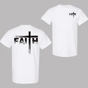 Faith Cross Christian T-Shirt – Religious Graphic Tee, Bible Verse Apparel, Casual Streetwear Top, Unisex Jesus Shirt