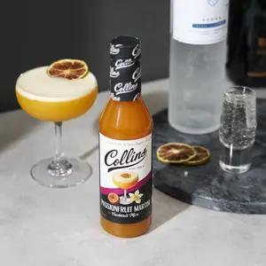 Passion Fruit Martini Cocktail Mixer, 12.7 oz - Sweet & Tart Pornstar Martini Mix Made with Real Juice & Sugar for Bridal Showers & Bachelorette Parties, Just Add Vodka