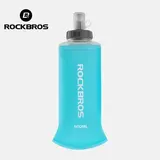 ROCKBROS 500ml Compact TPU Material Soft Flask - BPA-Free, Lightweight, Tough Yet Soft, Foldable, Leak-Proof, Abrasion-Resistant, Unisex Bitesip Valve Flexible Design Sports Water Bottle for Hiking, Running