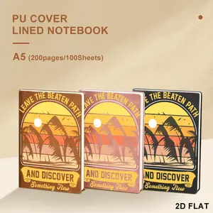 Tropical Adventure "Leave The Beaten Path" Print A5 Notebook, Smooth Paper Durable Cover Notebook for Journaling & Note-Taking, Multiple Specifications Available, Perfect for Work, Travel & Daily Planning