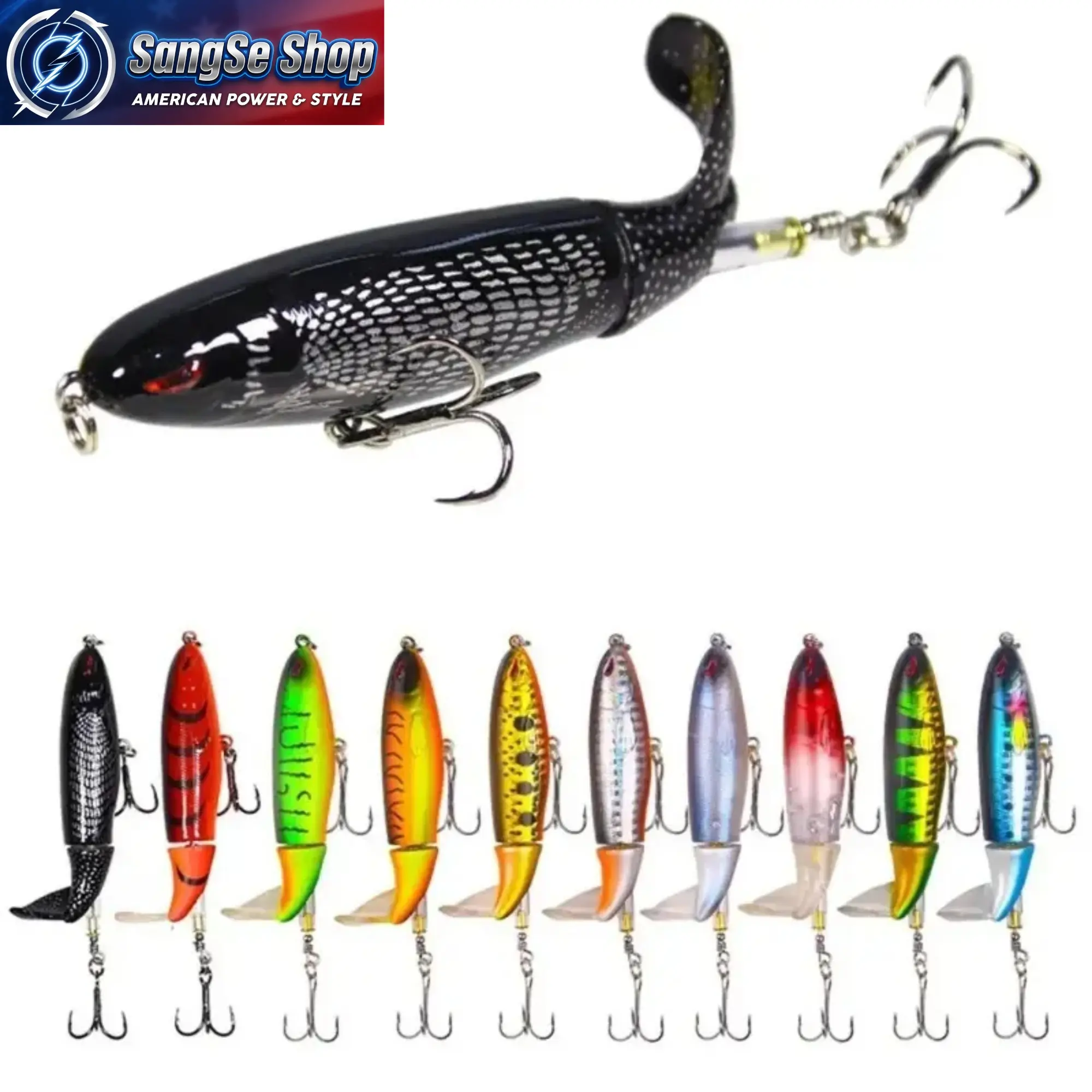 10PCS Realistic Fishing Lure Set, Simulation Bait with Sharp Hooks, Durable Freshwater and Saltwater Fishing Tackle, Lightweight Artificial Fishing Gear for Bass Fishing, Outdoor Angling and Lake River Use Floating Swimming Lures Topwater Wasp Lure