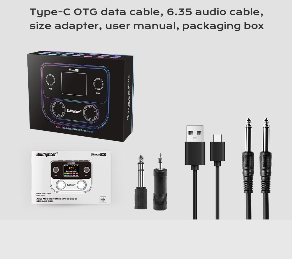 Bullfighter StageGO Digital Pocket Multi-Effects Pedal – Portable Guitar/Bass Processor with Built-in Battery, Bluetooth APP, USB Audio, 40+ Effects (Distortion/Delay/Reverb/Chorus) – Perfect for Beginners, Practice & Small Gigs