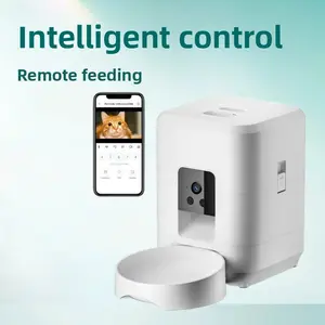 Pet Smart Feeder Automatic Timed and Quantified WiFi Remote Feeding for Dogs and Cats with Video Recording