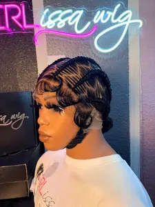 Exclusive 1-of-1 Braided Wig Sample, Milian Synthetic Braided Lace Wig, Ready to Ship, Braided Wigs