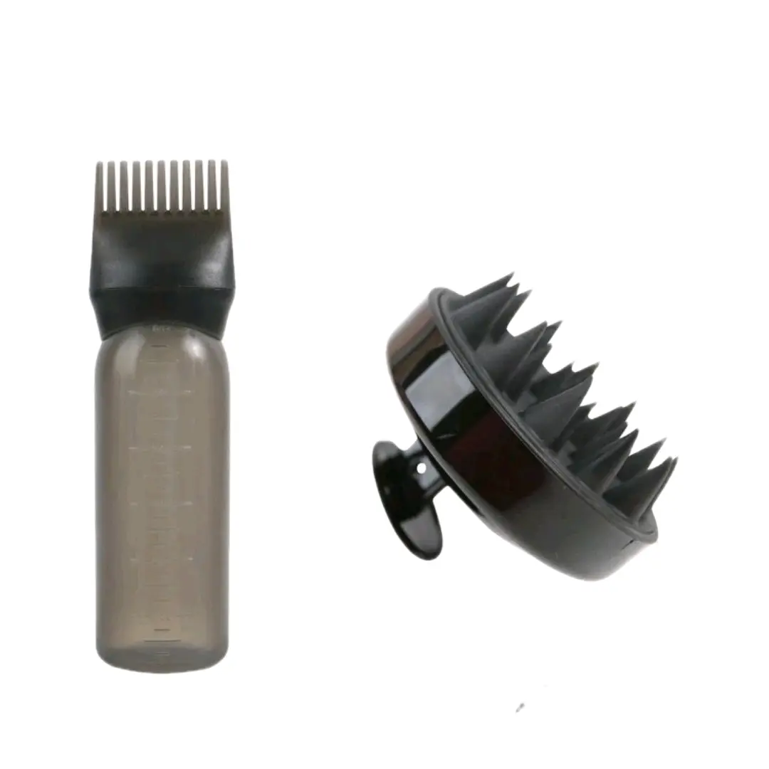 Durable Root Comb Applicator Bottle Set with Scalp Massager - Perfect for Hair Growth and Easy Styling - Exfoliate, Body Care Silicone Gentle