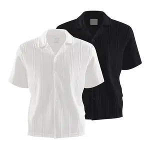Men’s casual short-sleeve collared shirt with a premium feel; summer solid-color top/T-shirt—breathable and versatile for golf, fishing, basketball, camping, and everyday casual wear.