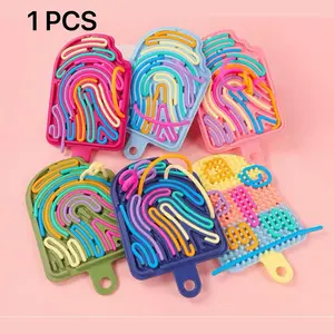 Sensory Activity Board, Fidget Board, Stress Relief Ice Cream Puzzle Toy, Educational Jigsaw Game (random Color), Ideal Gift for Kids