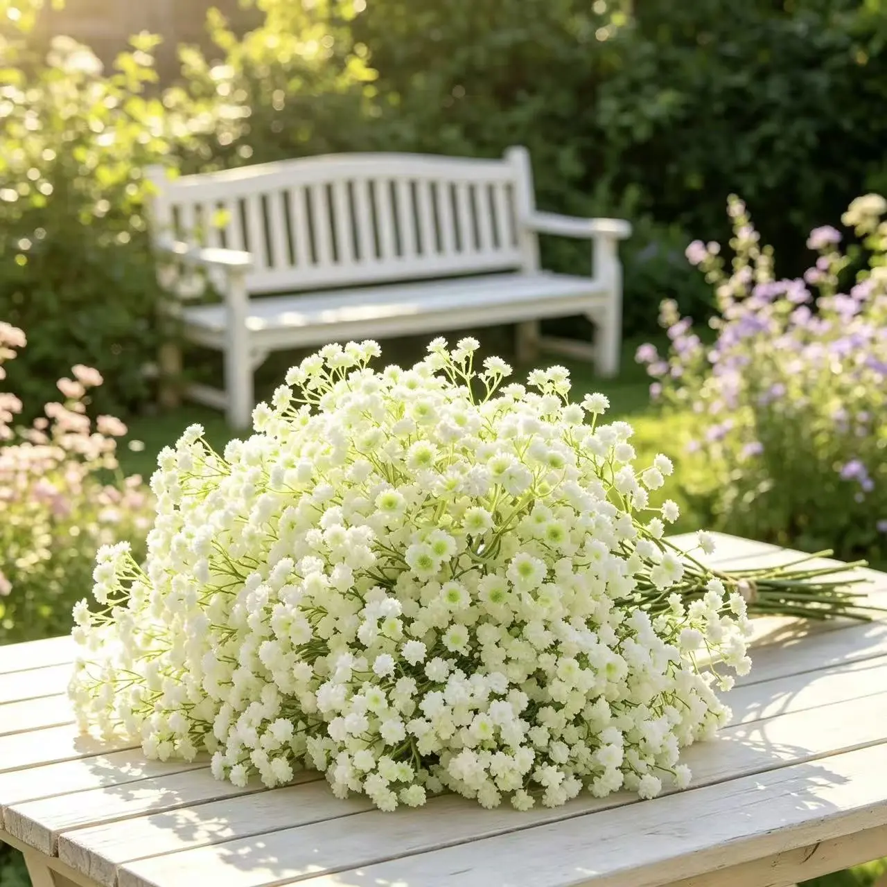 100PCS Decorative Simulated Starry Sky Flowers, UV-Resistant, Non-Wilting, Ideal for Home and Wedding Decoration