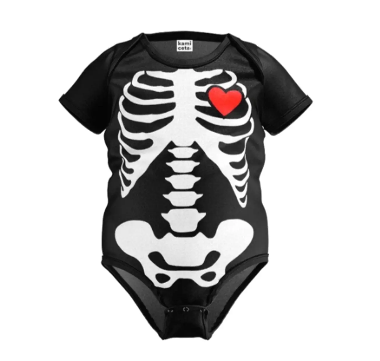Skeleton Halloween Baby Bodysuit, Skull Bones Infant Costume Onesie, Spooky Newborn Outfit, Halloween Baby Gift CGV