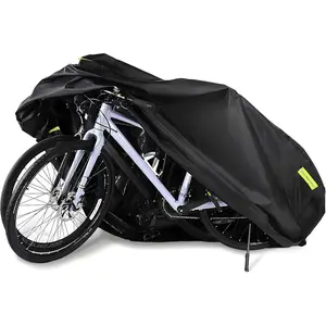 420D Heavy Duty Ripstop Outdoor Waterproof Bike Cover for 1-2 Bikes, All Season Constant Protection for All Types of Bicycles
