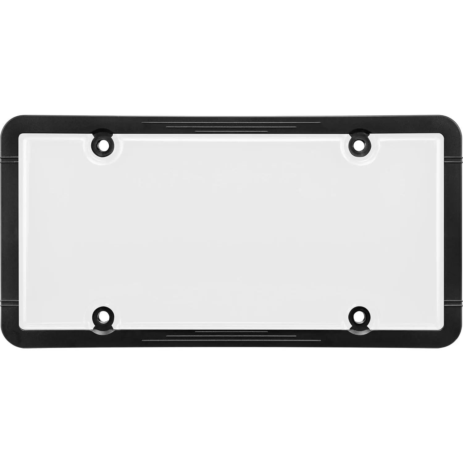 Bell Automotive 22-1-45601-8 Black License Plate Frame and Clear Cover Combo, Corrosion Resistant, Easy to Install