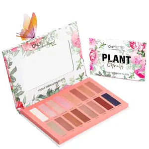 Vegan Nude Eyeshadow Palette 16 Shades Organic High Pigment Long Lasting Shimmer