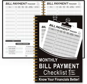 [New deal] - Monthly Bill Payment Checklist - 54 Months Bill Tracker Notebook & Budget Planner, Bill Organizer and Expense Tracker Notebook for Personal Financial Budgeting