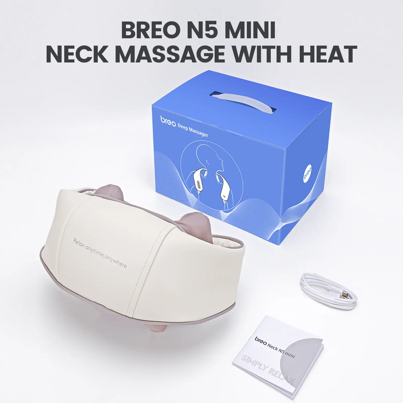 Breo N5 Mini Neck Massager with Heat Electric Massager for Neck & Shoulder Massage Pillow for Breo N5 Mini Neck Massager with Heat Electric Massager for Neck & Shoulder Massage Pillow for