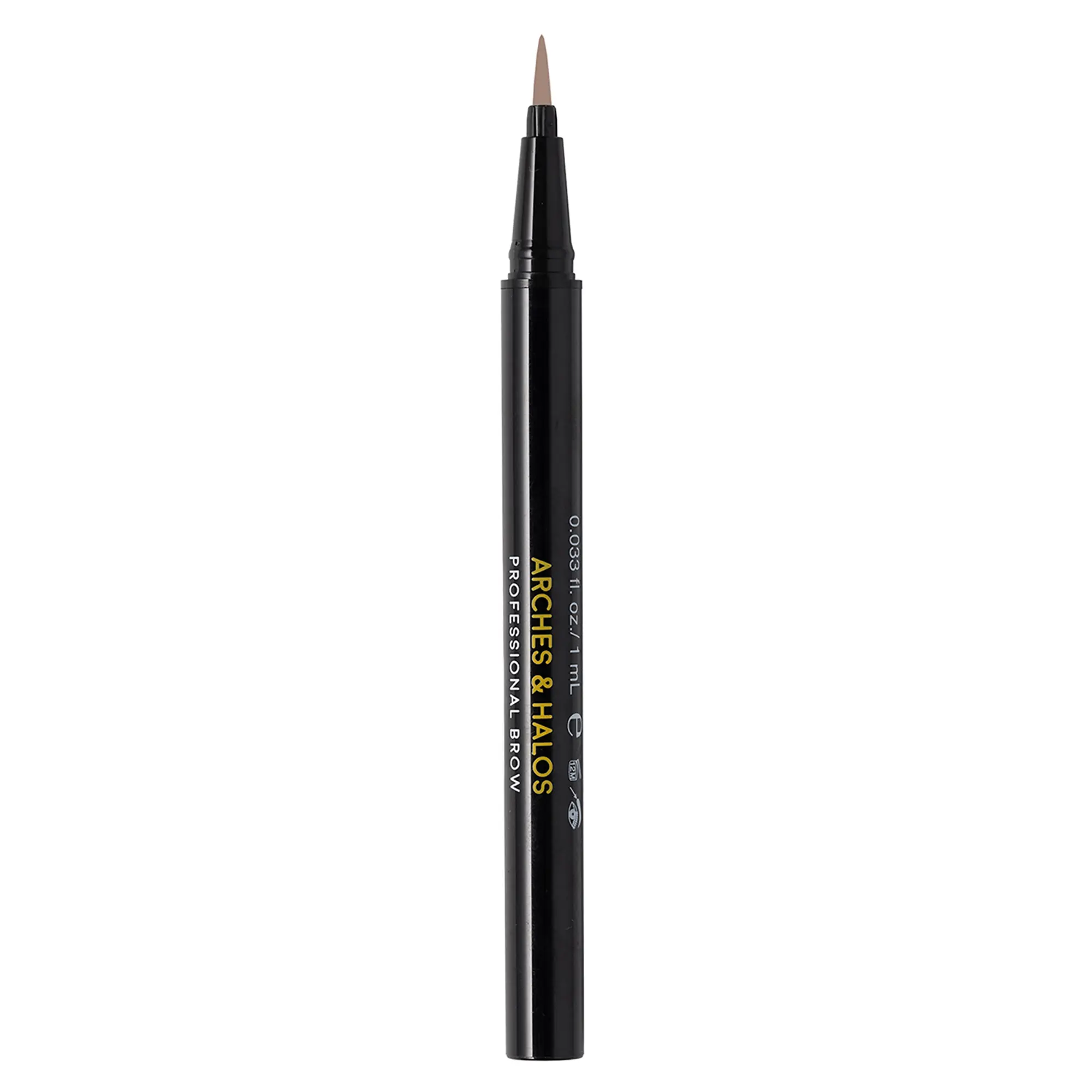 Fine Bristle Tip Pen - Mocha Blonde by Arches and Halos for Women - 0.02 oz Eyebrow Pen