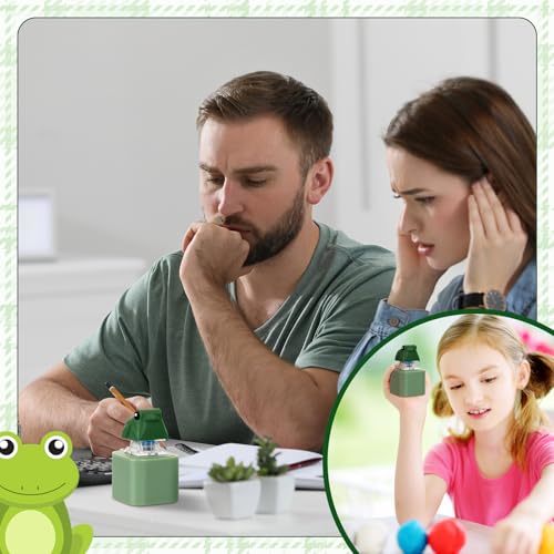 Frog Croaking Keychain, Lizard, Cat, Duck Realistic Sound Fidget – Rechargeable LED Light, Mechanical Keyboard Fidget Cute Axolotl Animal with Hand Wrist Strap Rope Durable ABS Build for Student &Adults Stress Relief