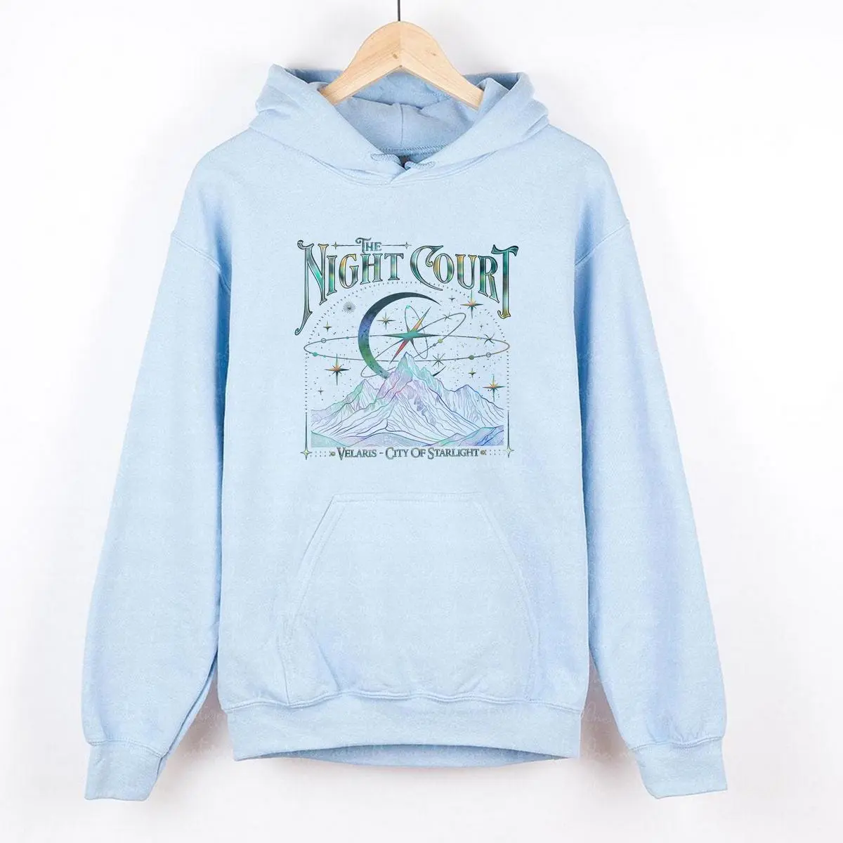 Velaris The Night Court Acotar 2 Sided Tshirt Cotton Top Hoodie Sweatshirt for Men & Women