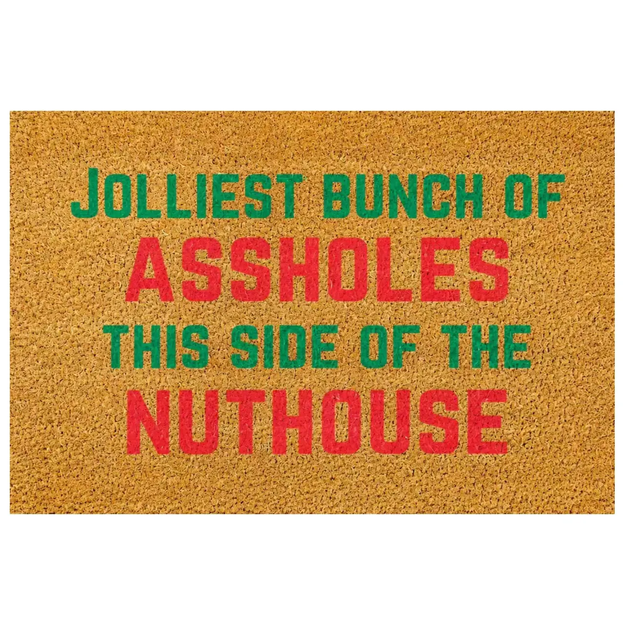 Funny Rude Family Quote Welcome Doormat, Decorative Non-slip Mat for Indoor Front Door