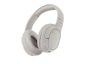 Belkin SoundForm Surround Bluetooth Over-Ear Headphones - Environmental Noise Cancelling Headphones - Wireless w/ 60H Playtime & Soft Ear Cups for iPhone, Galaxy, iPad, Travel, Home, AUD009fqSA (Sand)