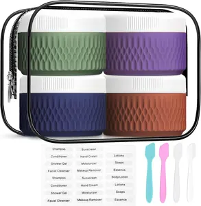 Cream Jars , TSA Approved 1.3oz Travel Size Containers, Leak-proof Travel Essentials with Lid for   Hand  Cream