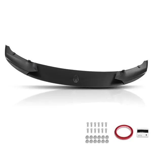 Matte Black Front Splitter Lip Bumper Part, Aerodynamic Aid for 11-16 BMW F10 5 Series M Sport, Enhances Sporty Appearance